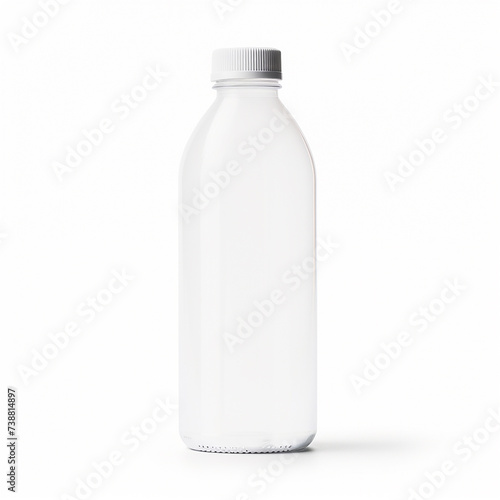 bottle of water on white isolate made with generative ai