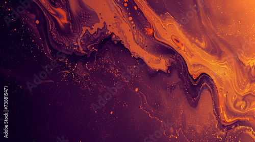 Dark orange brown purple abstract texture. Gradient. Cherry gold vintage elegant background with space for design. Halloween, Thanksgiving, autumn photo