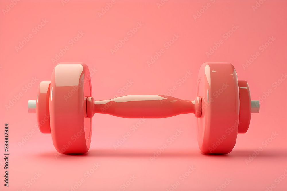 Dumbbells' against soft background - Ai Generated Dumbbells' against soft background - Ai Generated
