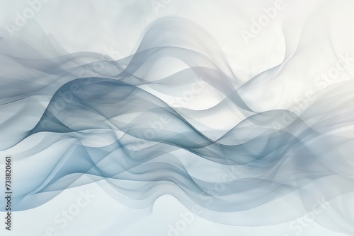 abstract white and grey swirling background, in the style of majestic composition, mist, futuristic chromatic waves, light azure