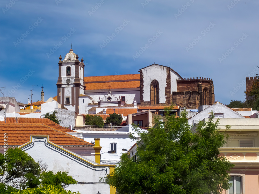 Silves Cathedral overlooking the town