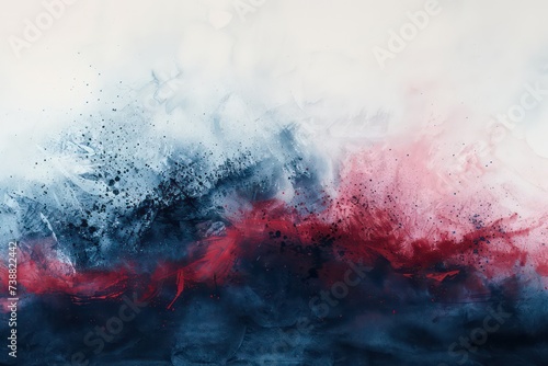 galaxy, watercolor painting texture, isolated, in the style of light sky-blue and dark red