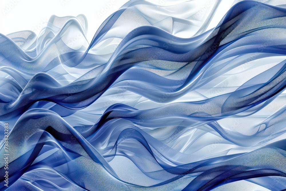 large white background in blue color, in the style of futuristic chromatic waves, smokey background large white background in blue color, in the style of futuristic chromatic waves, smokey background