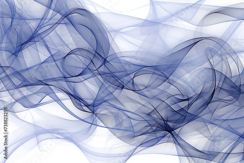 large white background in blue color, in the style of futuristic chromatic waves, smokey background