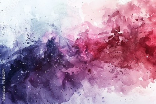 watercolor galaxy splash, nebula with stars abstract illustration