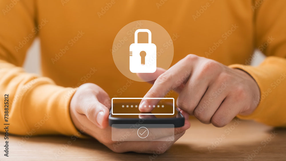 © Thapana_Studio - Cyber security and data protection, businessman using smartphone internet network security, protect business and financial transaction data from cyber attack, user private data security encryption. © Thapana_Studio - Cyber security and data protection, businessman using smartphone internet network security, protect business and financial transaction data from cyber attack, user private data security encryption.