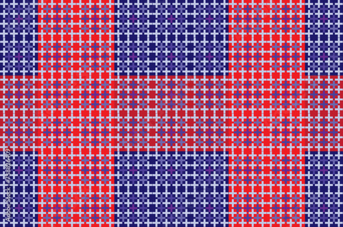 illustration pattern of the soft violet crass color on red and deep blue background.