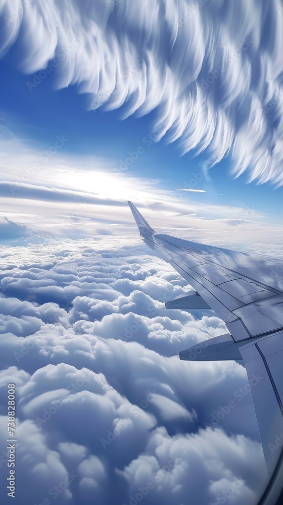 Obraz premium Wings that create mesmerizing patterns in the sky when in flight
