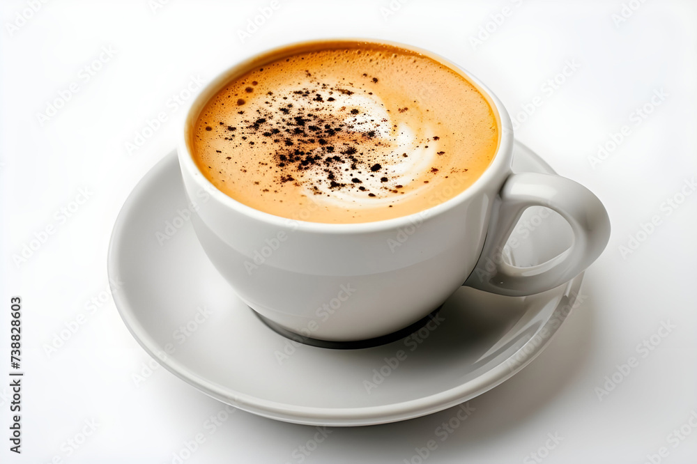 Tea coffee cup against soft background - Ai Generated Tea coffee cup against soft background - Ai Generated