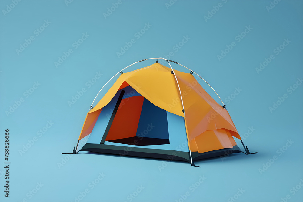 Tent against soft background - Ai Generated Tent against soft background - Ai Generated