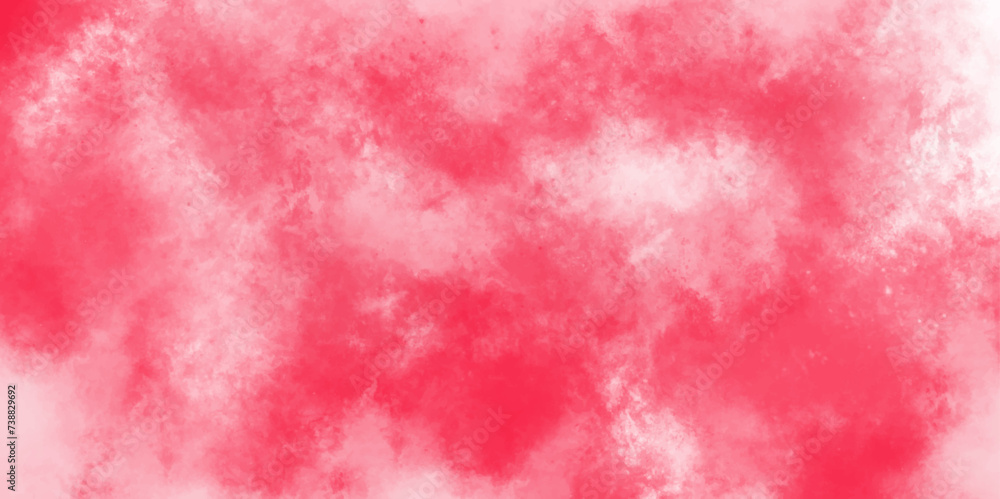 Beautiful abstract color pink texture background on white surface. Grunge and textured banner with free copy space. Modern Red Pink Watercolor Grunge shades background with beautiful natural clouds.