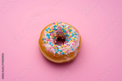 a donut with sprinkles on top