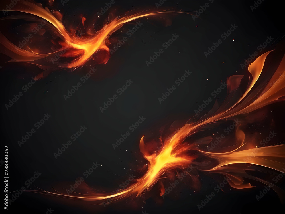 Fototapeta premium fire abstract background with dark shades