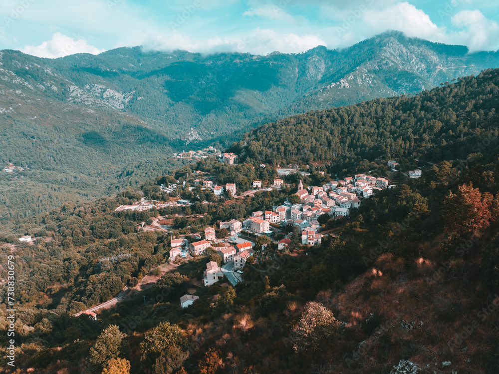 Village de Vivario en Corse