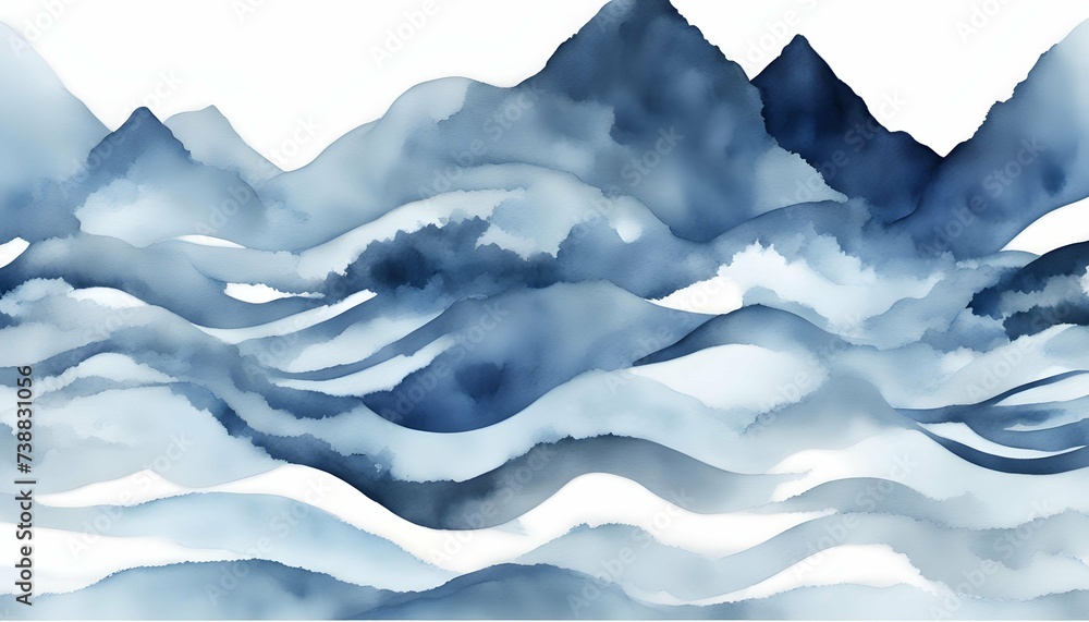 abstract light blue waves mountains abstract light blue waves mountains