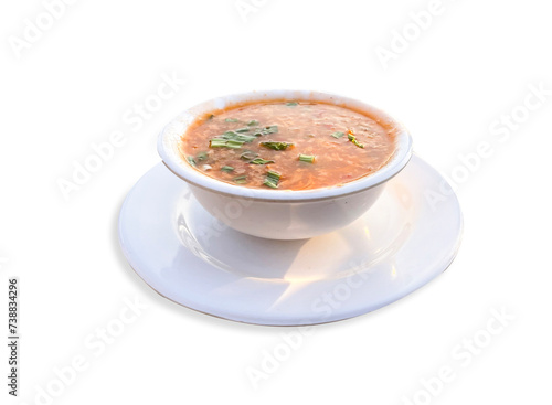 Hot and Sour Soup white background