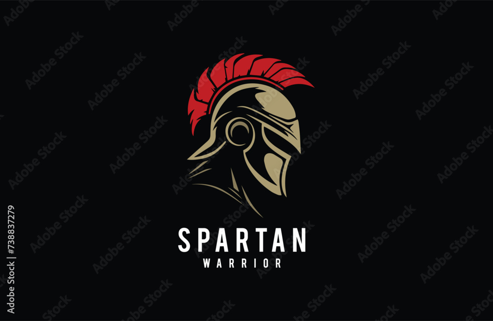 Fototapeta premium Awesome vector spartan logo design luxury premium