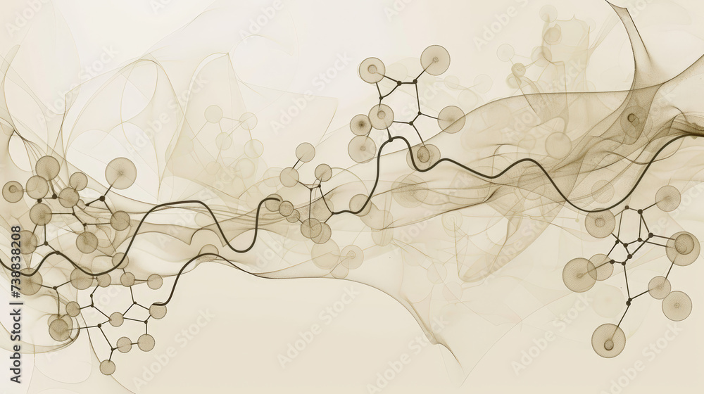 Tranquil Transitions: An Artistic Chain Background. Generative AI Tranquil Transitions: An Artistic Chain Background. Generative AI