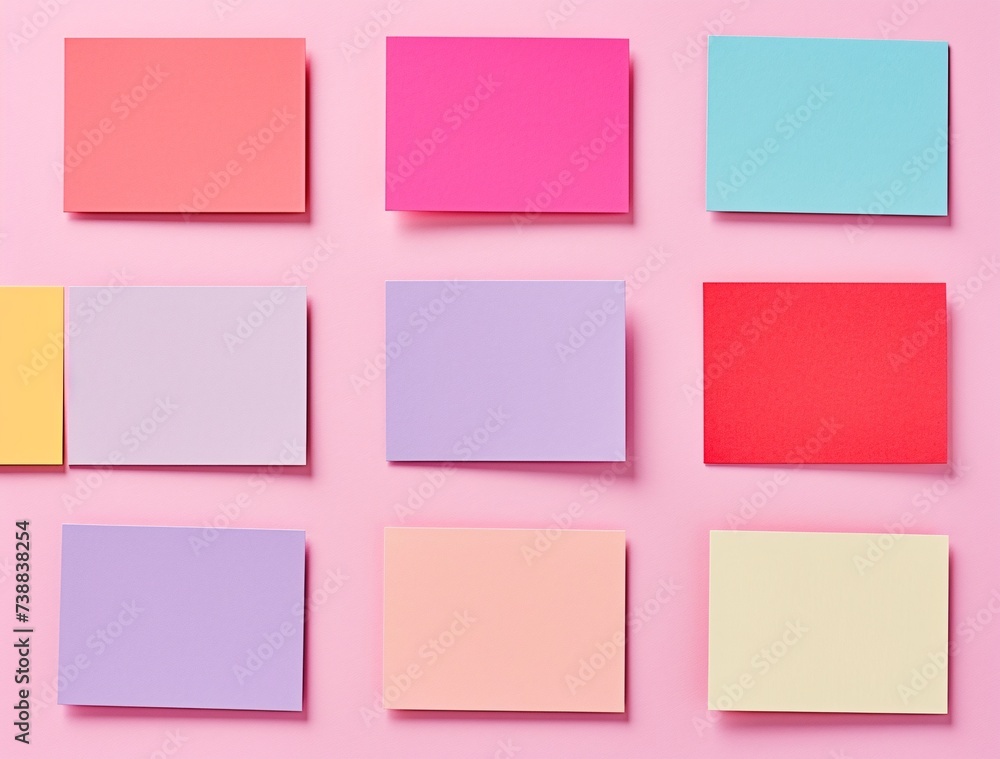 a group of colorful post-it notes a group of colorful post-it notes