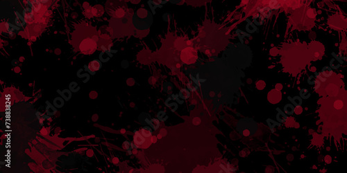 Watercolor splash background. red and black spray paint backgrounds. Aquarelle dark texture .Beautiful abstract watercolor background with paint stains watercolor drop spots seamless print .