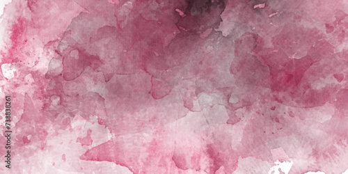 Pink Grunge Wall with Chipped Paint Texture for Vintage Background. A beautiful soft watercolor background.Pastel pink aquarelle painted paper template texture Background banner, with copy space. 