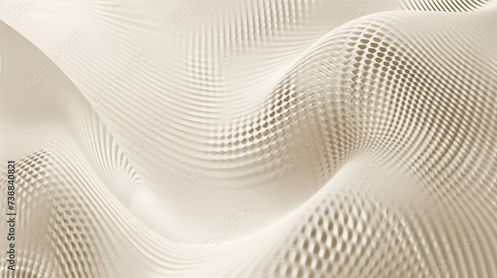 Cream color background made of halftone dots and curved lines Cream color background made of halftone dots and curved lines