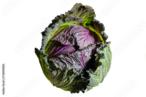 January King cabbage with transparent background
