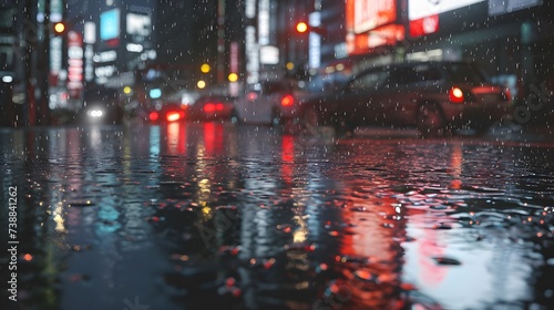 texture of a cityscape during a rainy day