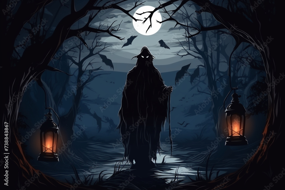 Fototapeta premium scary angel of death