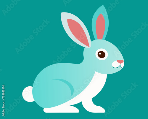 rabbit bunny coney cony hare lagomorph lapin animal pet vector illustration cartoon pretty cute perfect beautiful amazing