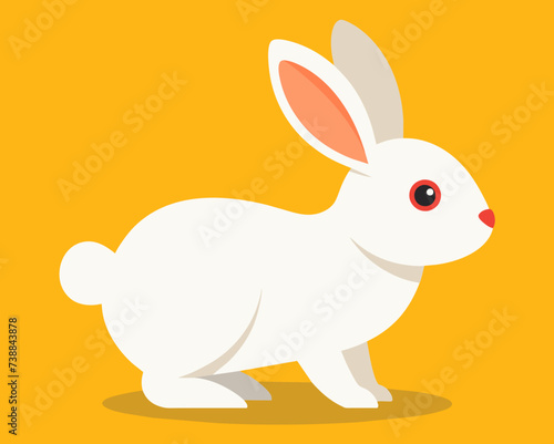 rabbit bunny coney cony hare lagomorph lapin animal pet vector illustration cartoon pretty cute perfect beautiful amazing