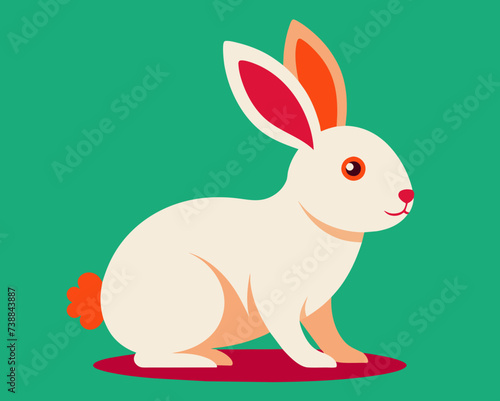 rabbit bunny coney cony hare lagomorph lapin animal pet vector illustration cartoon pretty cute perfect beautiful amazing