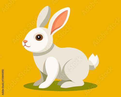 rabbit bunny coney cony hare lagomorph lapin animal pet vector illustration cartoon pretty cute perfect beautiful amazing