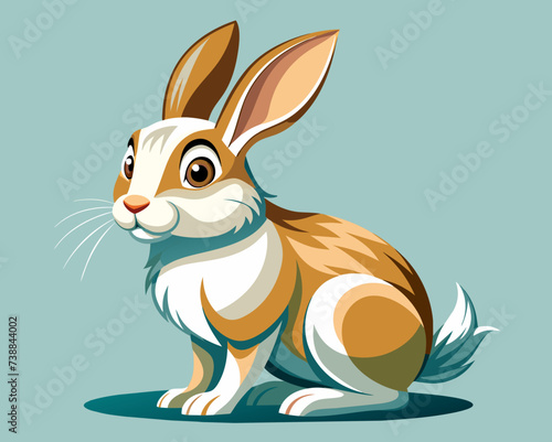 rabbit bunny coney cony hare lagomorph lapin animal pet vector illustration cartoon pretty cute perfect beautiful amazing