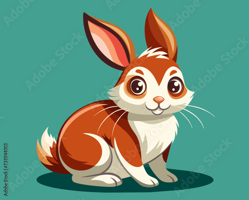 rabbit bunny coney cony hare lagomorph lapin animal pet vector illustration cartoon pretty cute perfect beautiful amazing