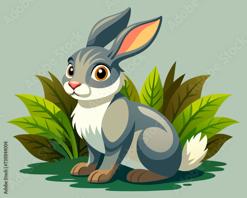rabbit bunny coney cony hare lagomorph lapin animal pet vector illustration cartoon pretty cute perfect beautiful amazing