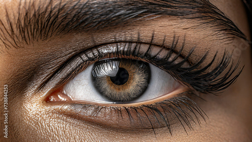 close up of a female eye with long eyelashes © Mariusz Blach