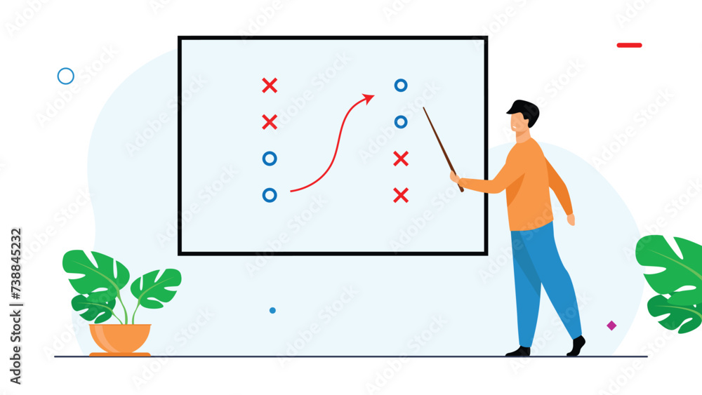 The boy is working at the planning in the graph. The boy is working at the planning in the graph.