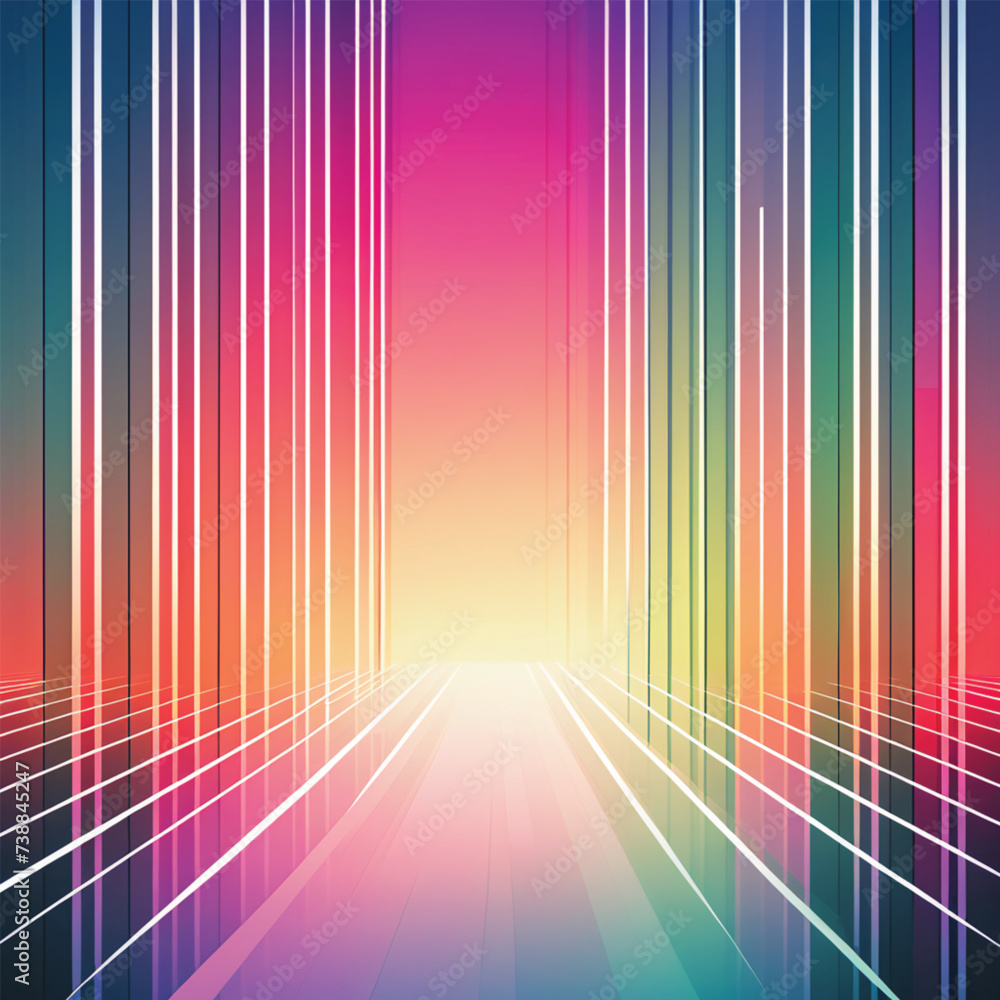 Generative Ai a straight line vector wallpaper image, with neo-brutalism style and texture effect, with gradation color Generative Ai a straight line vector wallpaper image, with neo-brutalism style and texture effect, with gradation color