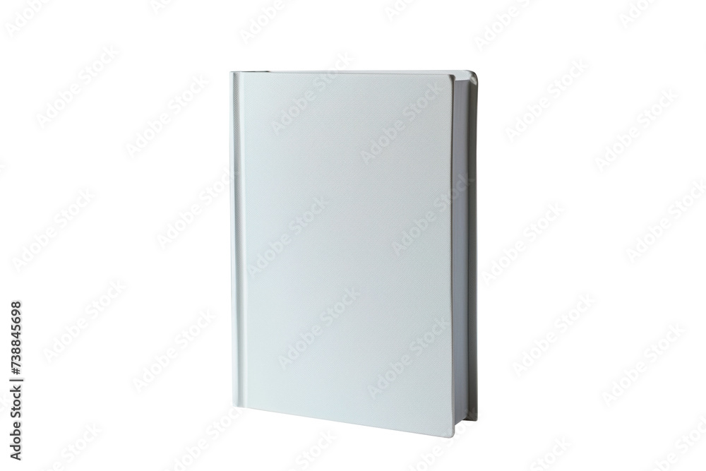 White blank book front view White blank book front view