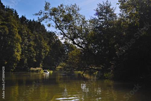 canoe on the river