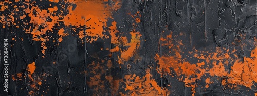 Black and orange grunge textures for poster and web banner design, perfect for extreme, sportswear, racing, cycling, football, motocross.