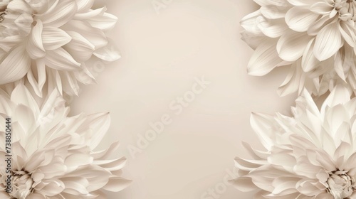 Soft-Toned Symmetrical Floral Decor © AIScenes