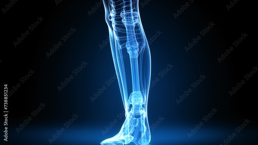 a x-ray of a human leg a x-ray of a human leg