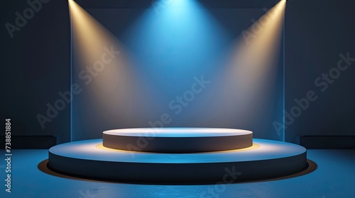 Illumination and glare podium for lighting fixtures