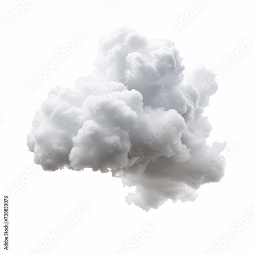 white cloud isolated on white background 