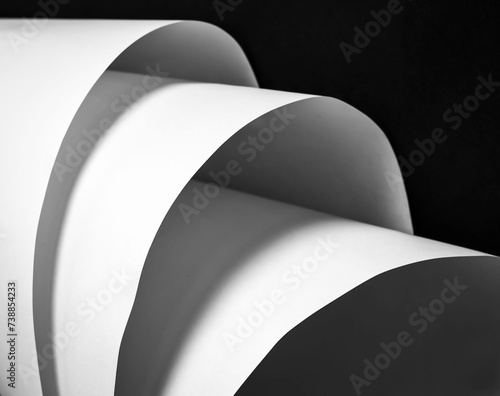 black and white paper background