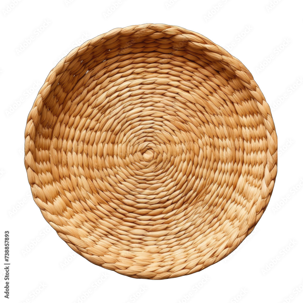 A straw plate png / transparent A straw plate png / transparent