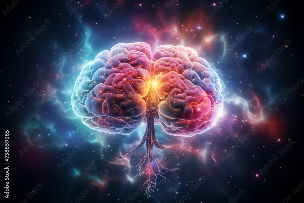 brain with intelligence, aura and intelligence