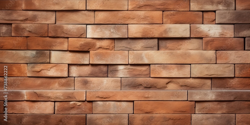 New Brown Terracotta Brick Blocks Wall Background Close Up, Pattern with Red Bricks or Brickwork House New Brown Terracotta Brick Blocks Wall Background Close Up, Pattern with Red Bricks or Brickwork House